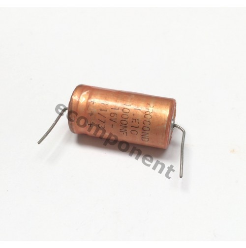 Condensatore Elettrolitico 1000uF 16V Procond Assiale 15x30mm